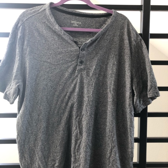 Merona Grey 3 Button Shirt - Picture 1 of 1